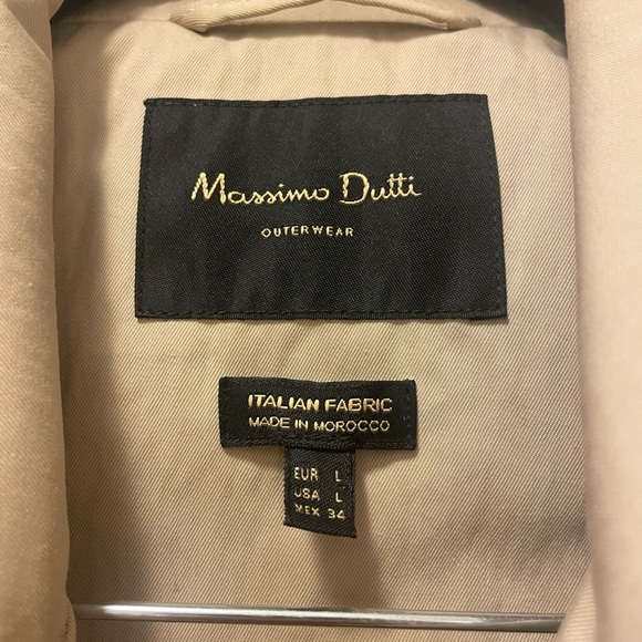 Massimo Dutti NWOT Beige Trench Coat - Picture 4 of 7